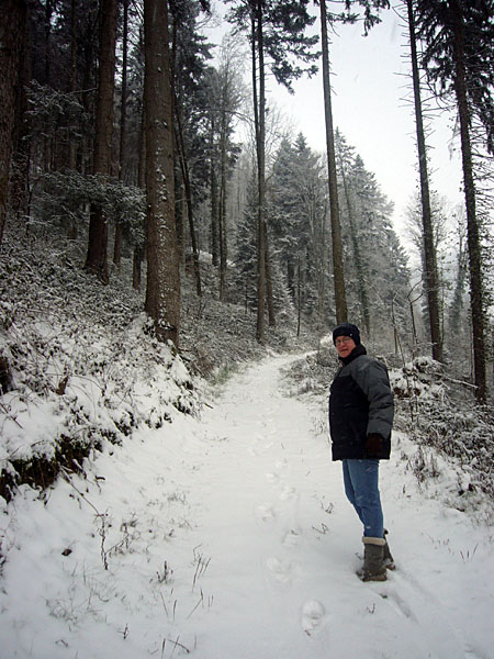 Bei zweistelligen Minusgraden wandern wir rund um Glottertal