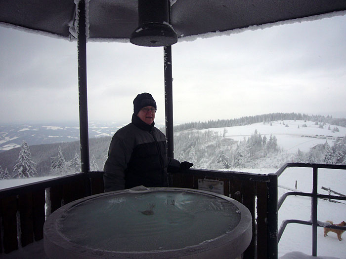 ... doch hier oben pfeift tierisch der Wind 