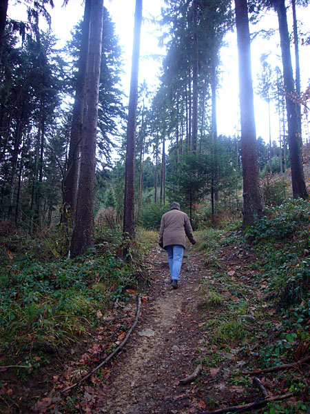 Noch ein paar Schritte, dann geht es bergab