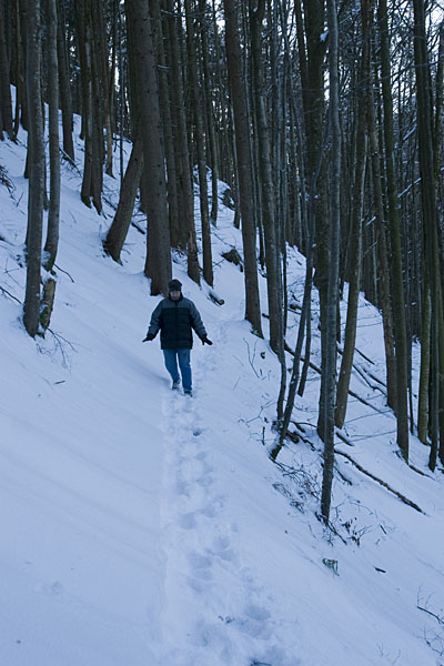 Und wieder bergauf stapfen