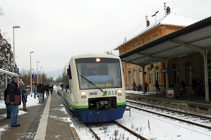 ... ab hier geht es mit dem Zug zurück