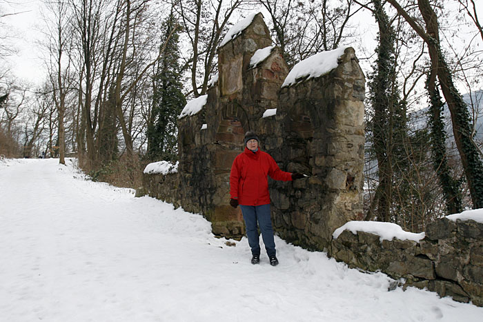 Reste der Festung über Freiburg