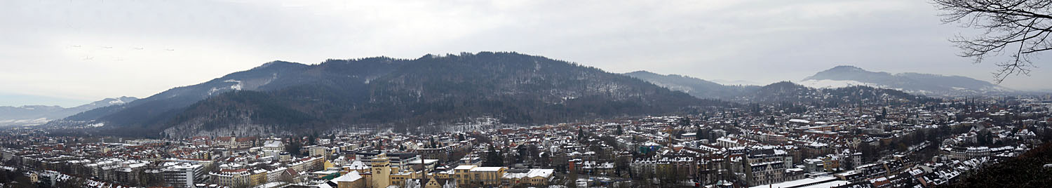Panorama über Freiburg