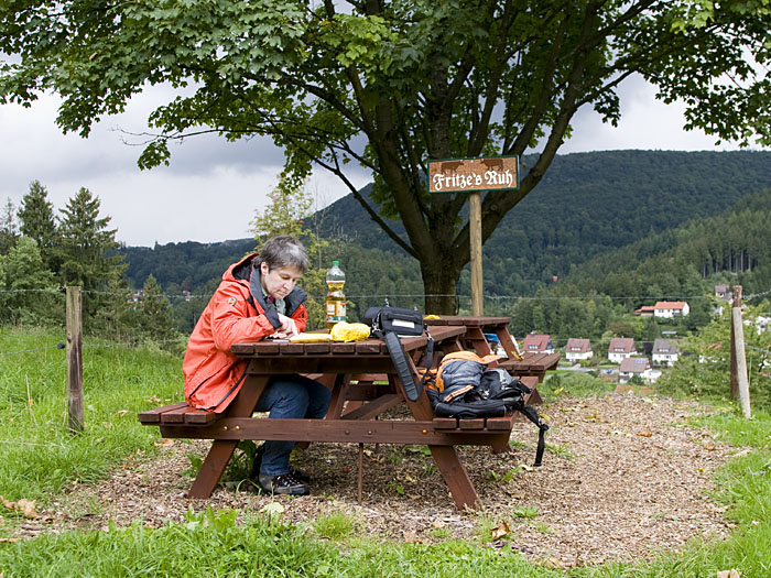 Kurze Brotzeit an Fritzes Ruh ...