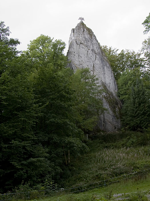 ... am Hübichenstein fängt es schon wieder an zu regnen, zum Glück sind wir gleich am Auto