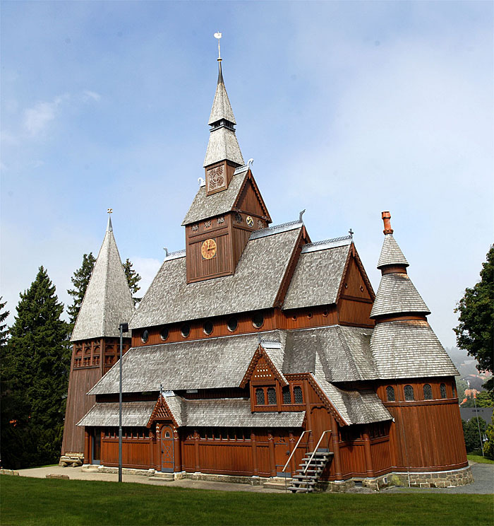 Die Stabkirche in Hahnenklee