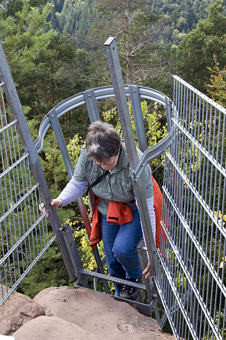 Aufstieg auf den Hühnerstein ...