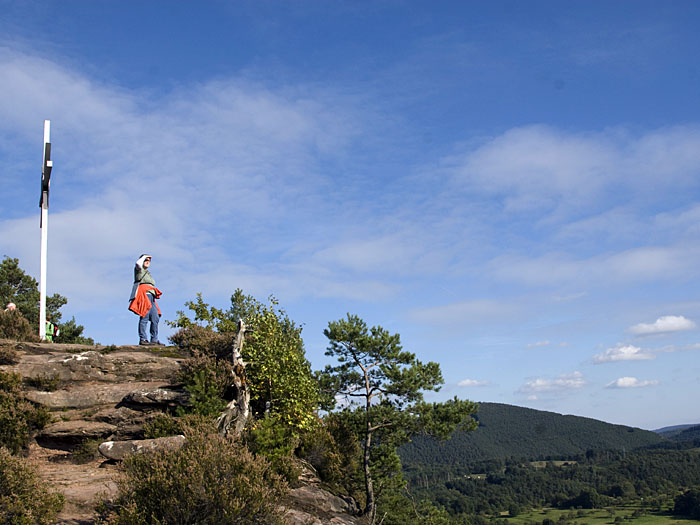 Auf dem Nedingfelsen