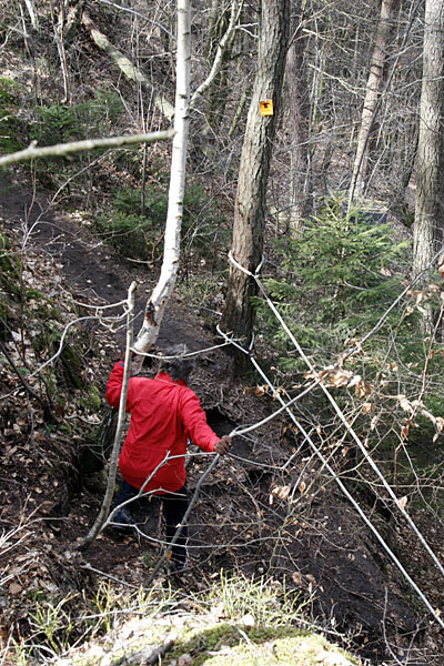 Teilweise sind die Wege etwas beschwerlich ;-)