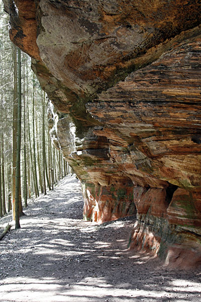 "Halbüberdachter" Weg