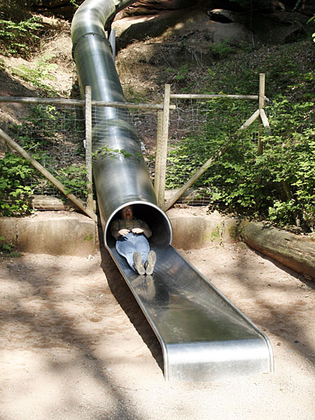 Und da unten erreicht man wieder Tageslicht