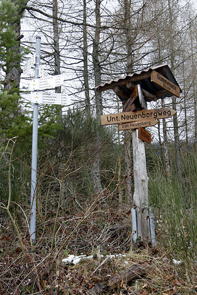 Am Gummeneck gibt es zahlreiche Möglichkeiten - sich zu verlaufen ;-)