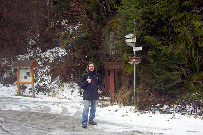 Hier an der Wilden Gutach fing es an zu regnen :-(