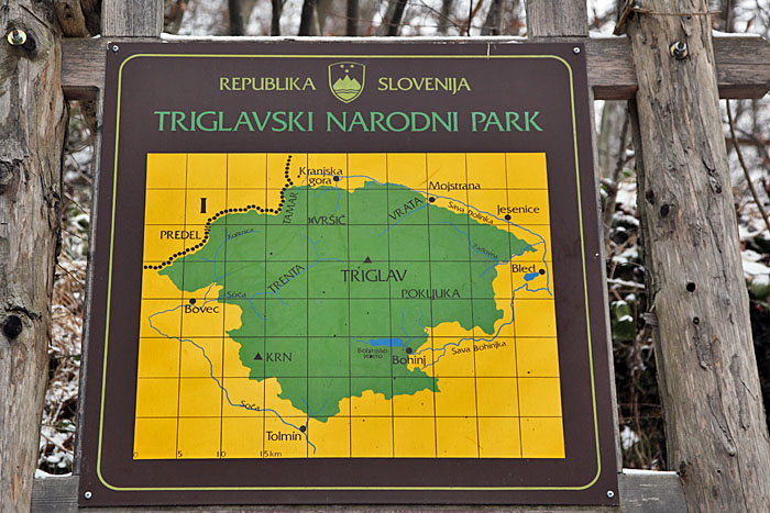 Eingang zum Triglav Nationalpark