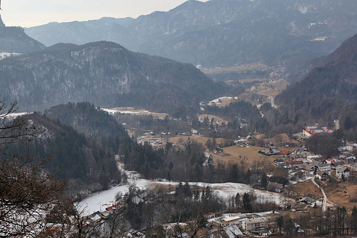 Das Tal hinter dem Bleder Skiberg