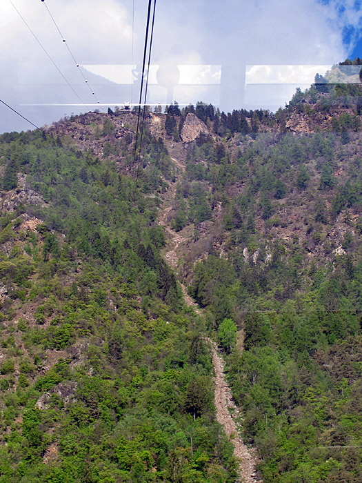 Auffahrt zur Bergstation