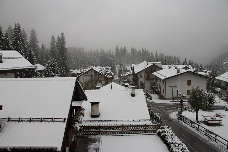 In der Nacht hatte es geschneit