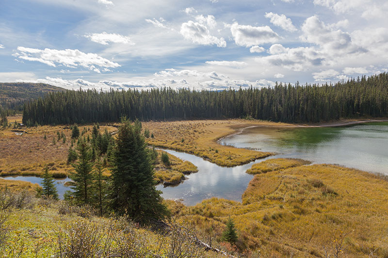 Abfluss des Sees ...