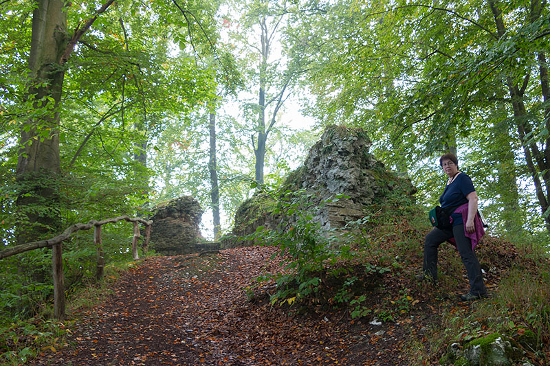 An der Burg Sachsenstein ...