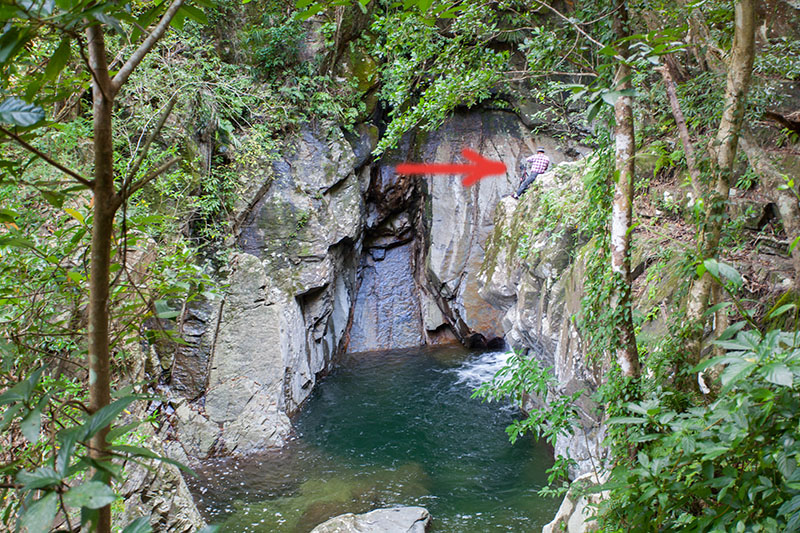 Ganz schön mutig von dem Kollegen ...