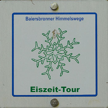 Kennzeichnung der Eiszeit-Tour
