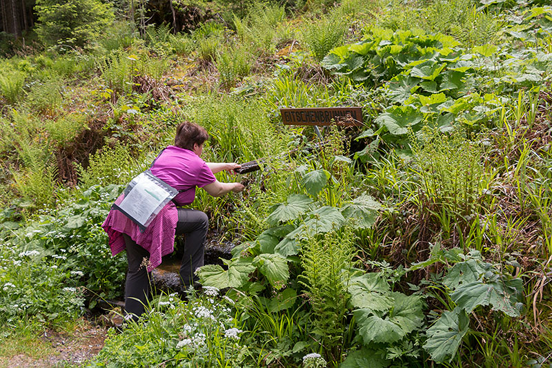 Erfrischung am Gitschenbrunnen
