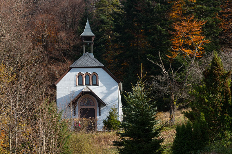 Nochmal die St. Antonius Kapelle, von der weißen Seite
