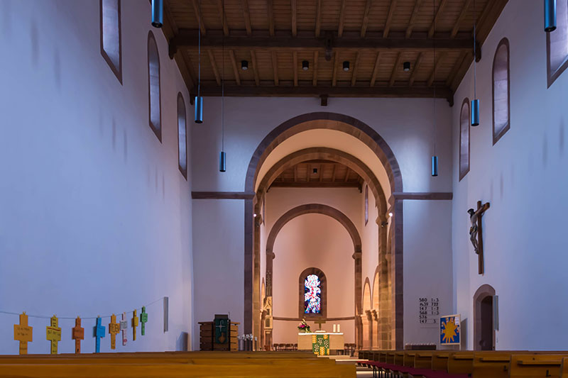 Blick in das Innere der Kirche