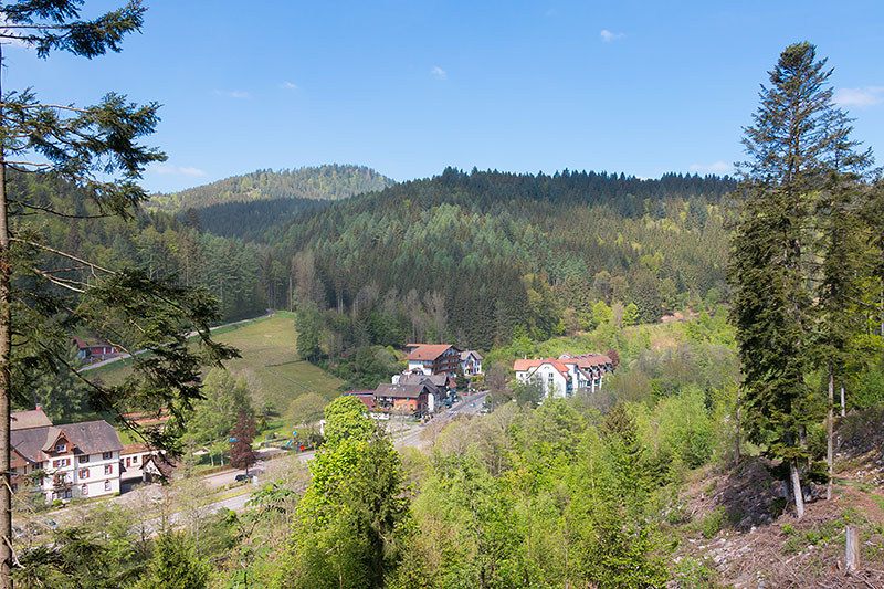 Blick auf Schönmünzach