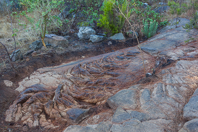 Stricklava nahe der Lavahöhle