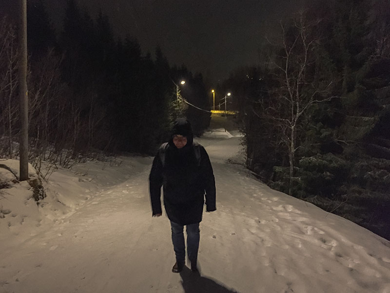 Schon wieder im Dunkeln unterwegs