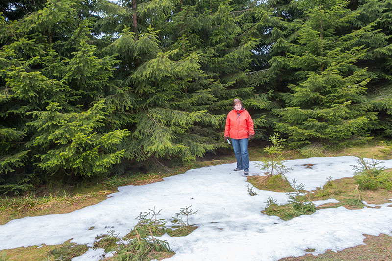 Noch gibt es einige Schneereste