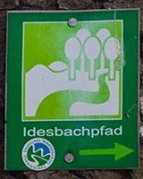 Der Idesbachpfad ist ca. 18 km lang und hat auch einige Höhenmeter