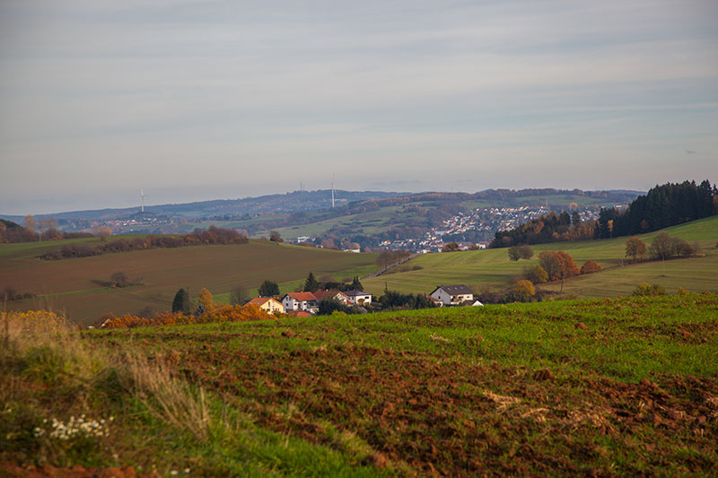 Hügel und Äcker ...