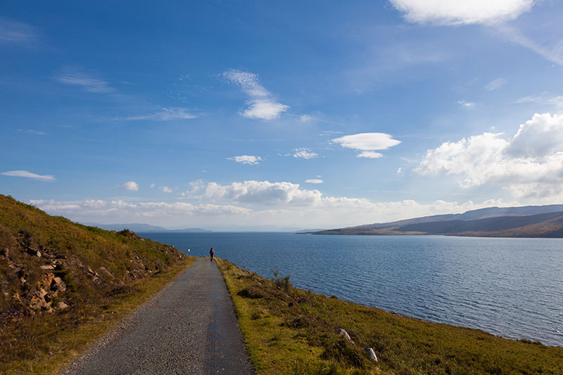 Wir laufen immer an der Küste entlang ...