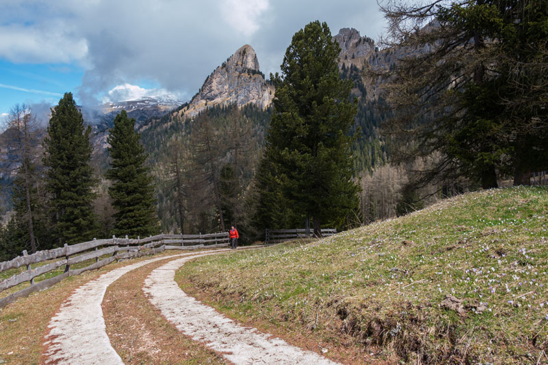 Der Aufstieg ist lang und steil