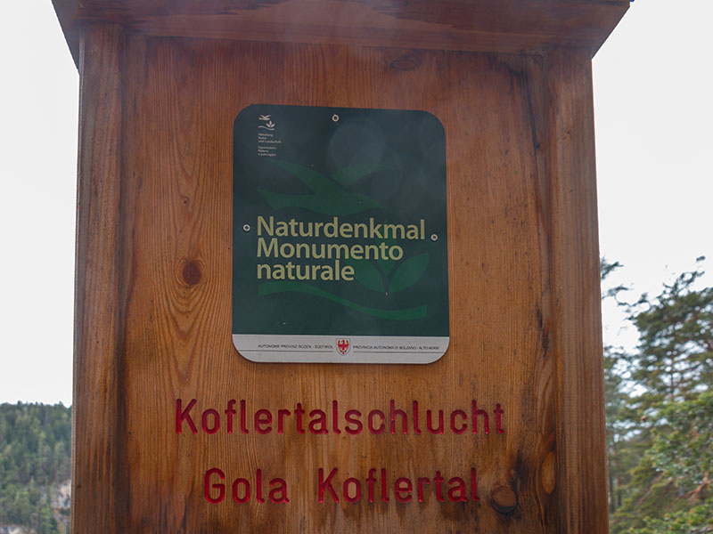 An der Koflertalschlucht