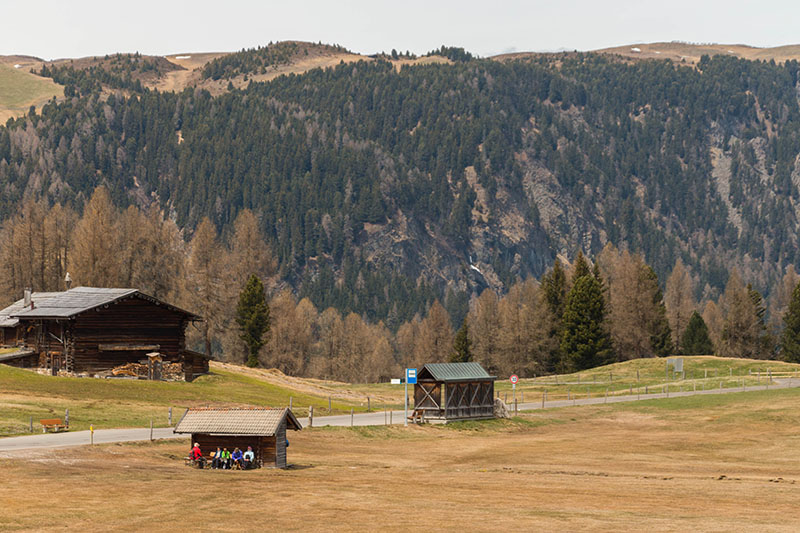 Wanderer bei der Rast