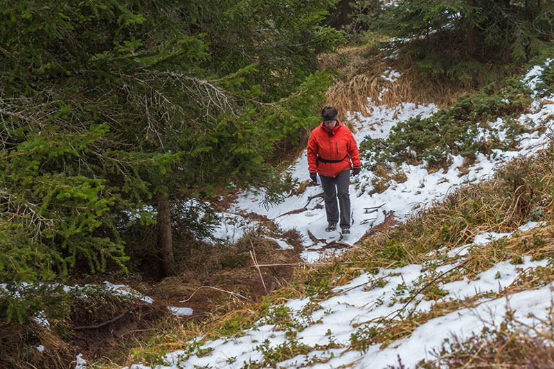 Das Wetter war uns nicht hold, trotzdem starten wir zur Tour "Ums Halsl"