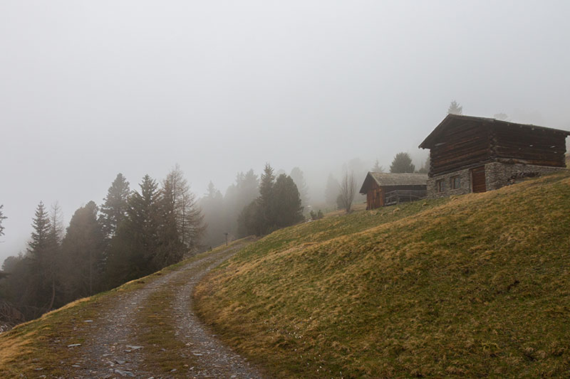 Später wurden die Wege breiter