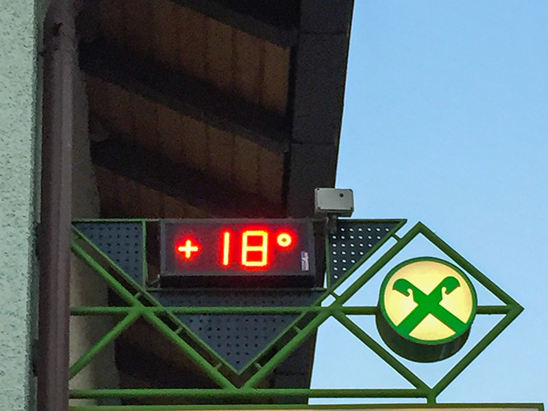 ... wenigstens brachte das Gewitter Abkühlung