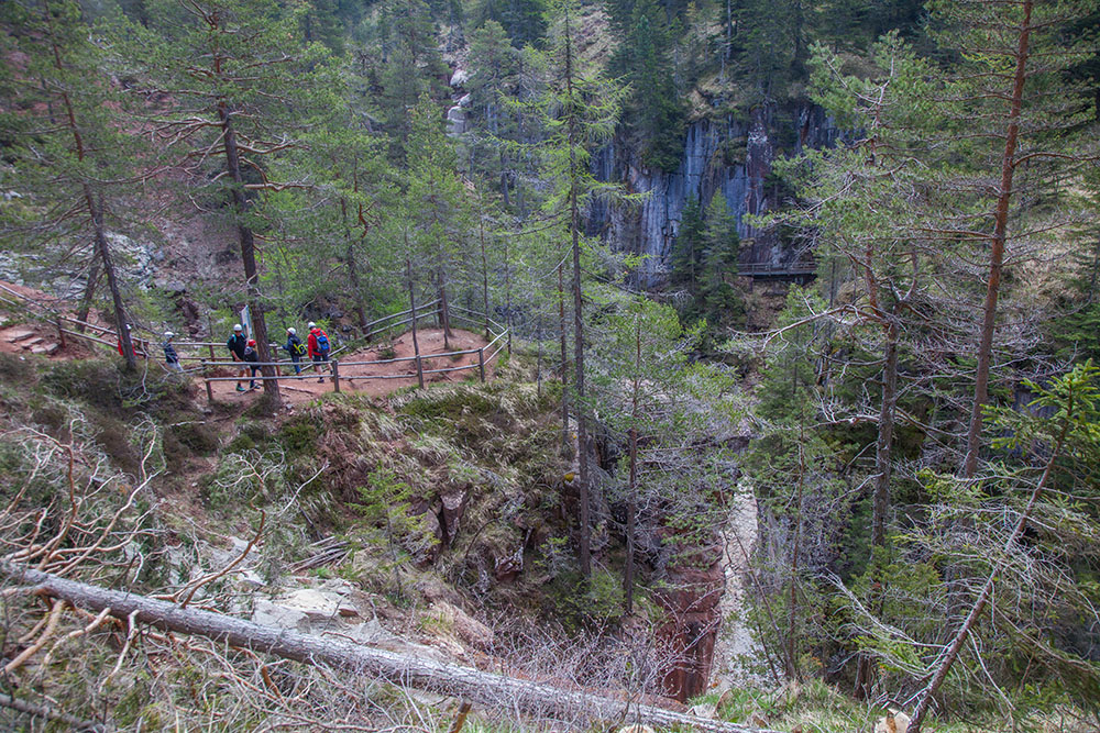 ... bis zum Einstieg in die Schlucht