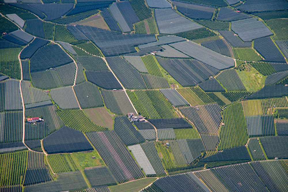 ... und über die Wein- und Apfelanbaugebiete