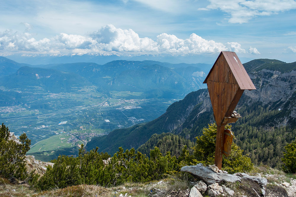 Geschafft: Am Austieg des Klettersteigs