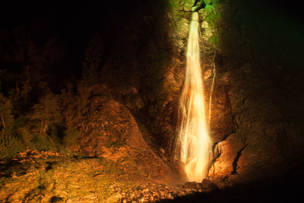 ... durch die lange Belichtungszeit ...