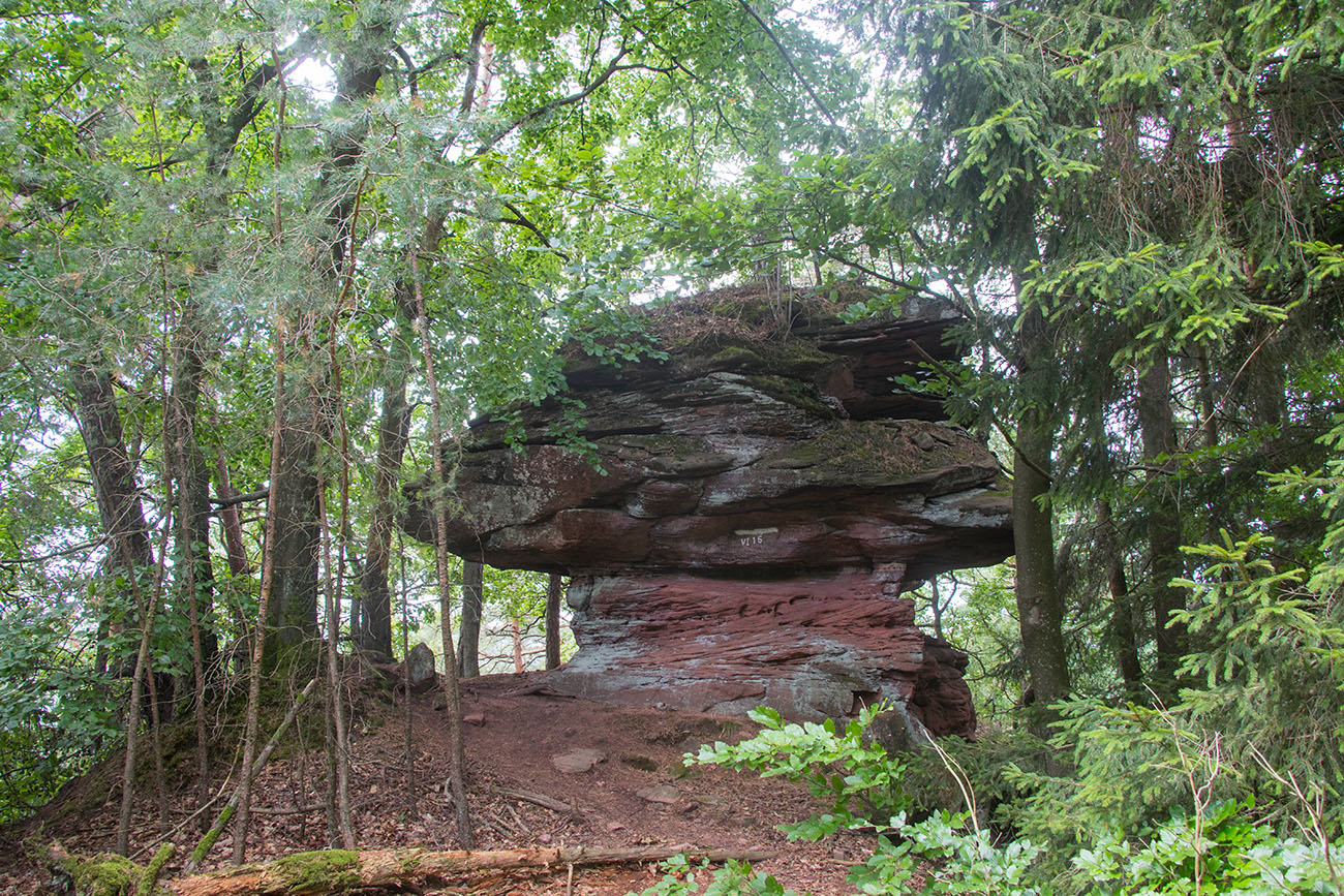 Die Sandsteinfelsen haben alle Namen ... 