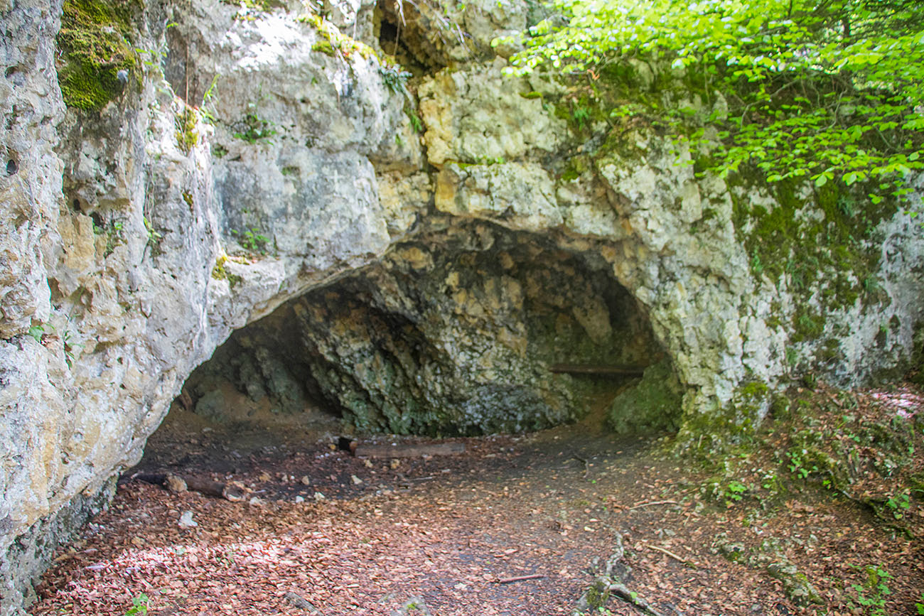 Die Nonnenhöhle (leider unscharf) 