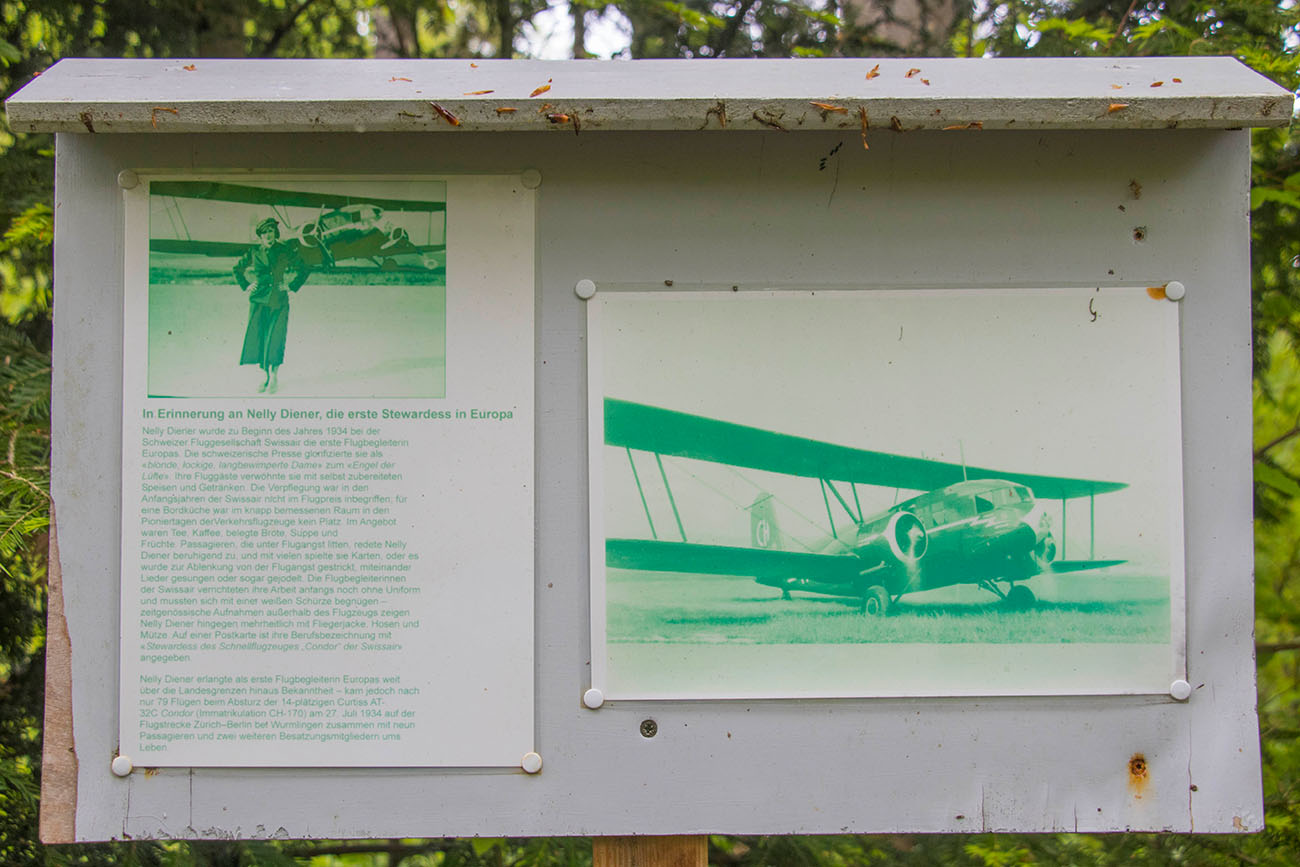 Erinnerung an die erste Stewardess in Europa 