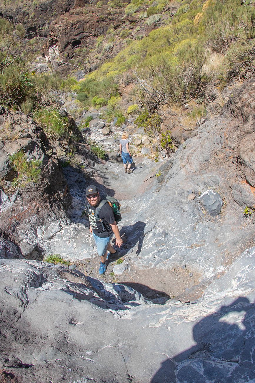 Der folgende Abstieg ist nicht ganz einfach 