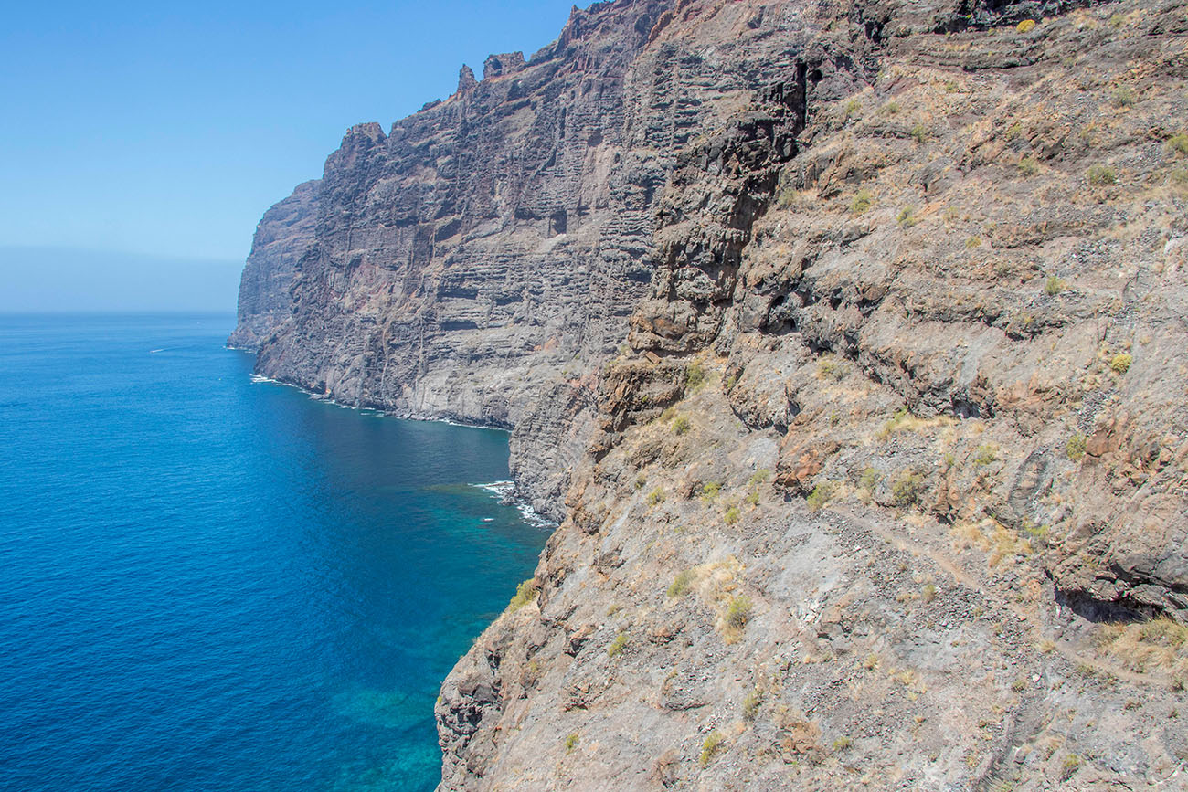 Hier sieht man den Pfad entlang der Steilküste nochmal